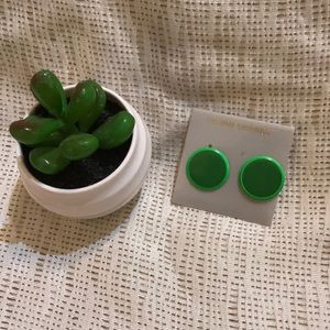 💚Green earrings